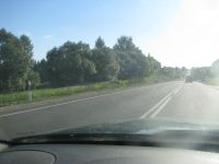 Kelio vaizdas pro priekinį automobilio langą